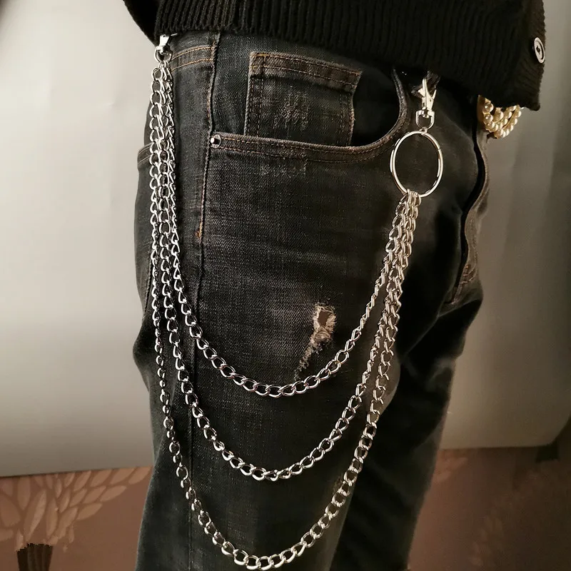 Women'S Accessories Wallet - เข็มขัดโลหะแบบโซ่สไตล์พังก์ พร้อมห่วงคล้องกระเป๋า เครื่องประดับฮิปฮอปแฟชั่นสำหรับผู้ชายและผู้หญิง เครื่องประดับเสริมใหม่