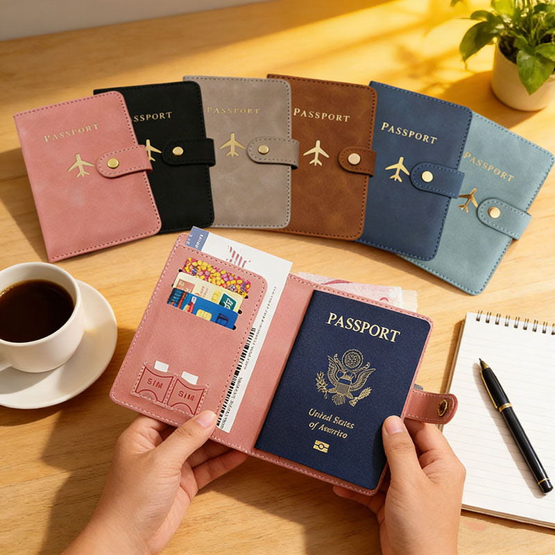 Women'S Accessories Wallet - ซองหนังใส่พาสปอร์ต กระเป๋าใส่บัตรเครดิต สำหรับเดินทาง สำหรับผู้หญิง/ผู้ชาย พร้อมตัวล็อค