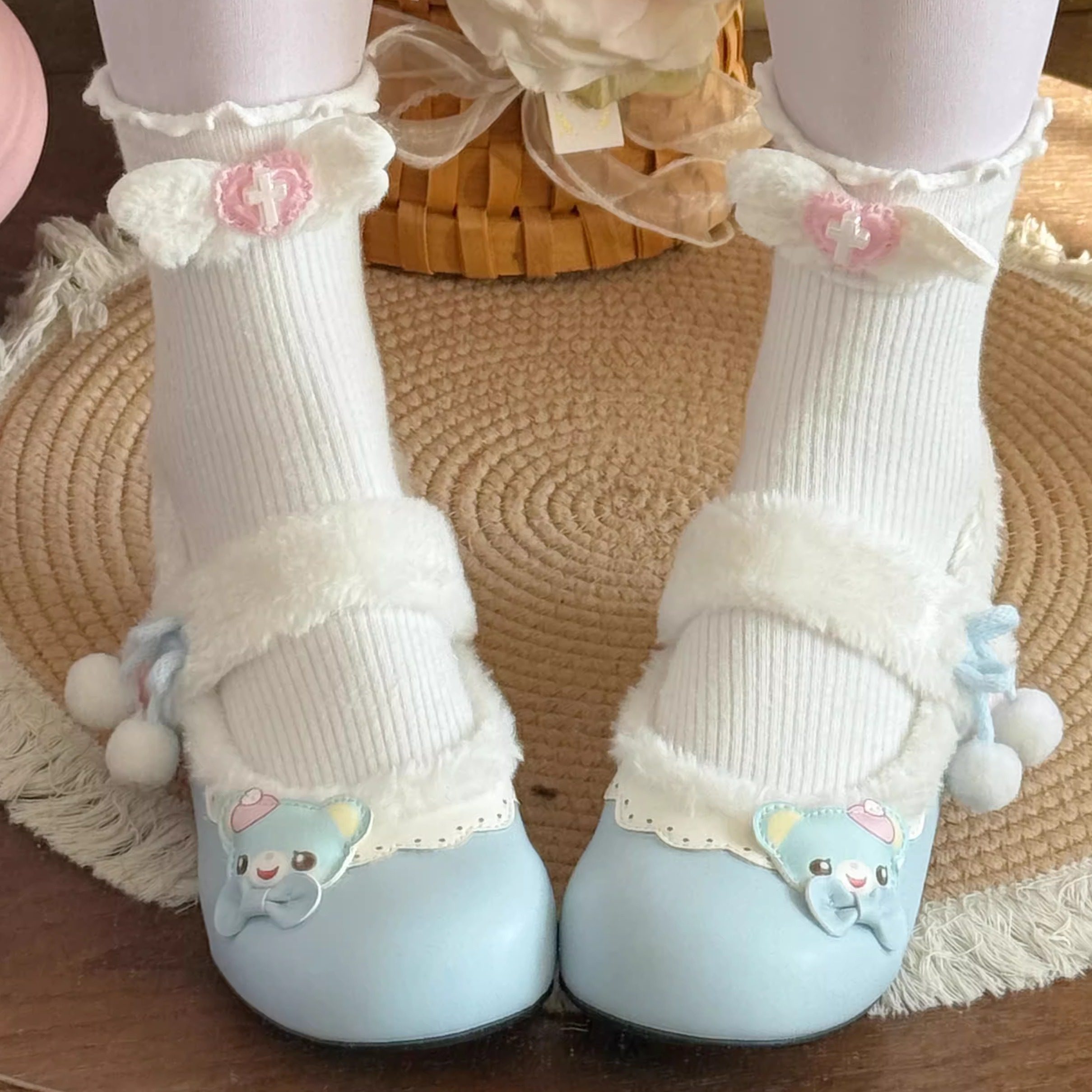 รองเท้าส้นสูงสไตล์ญี่ปุ่นน่ารั - Women'S Accessories For Shoes บทวิจารณ์และราคา