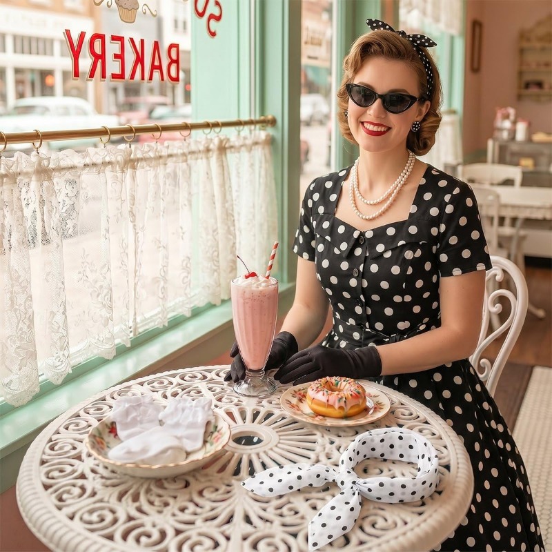 ชุดเดรสวินเทจสไตล์ยุค 50 สำหรั - Women'S Accessories In The 1950S บทวิจารณ์และราคา