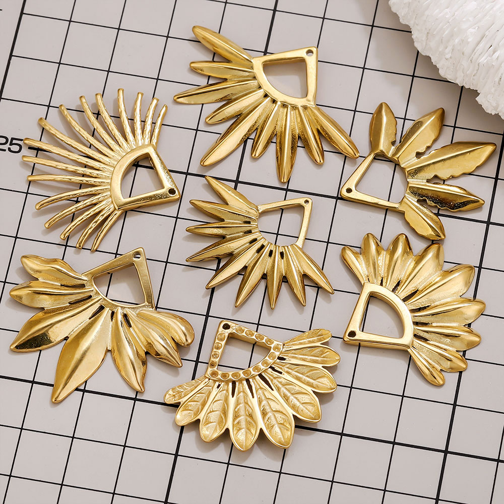 จี้รูปพัดสแตนเลส 2 ชิ้น ชุบทอง - Tassel Earrings Boho บทวิจารณ์และราคา