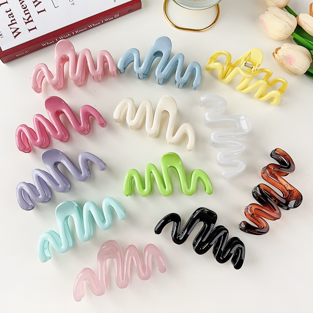 กิ๊บหนีบผมทรงเรขาคณิตสีฝ้าขนาด - Women Accessories In Wholesale บทวิจารณ์และราคา
