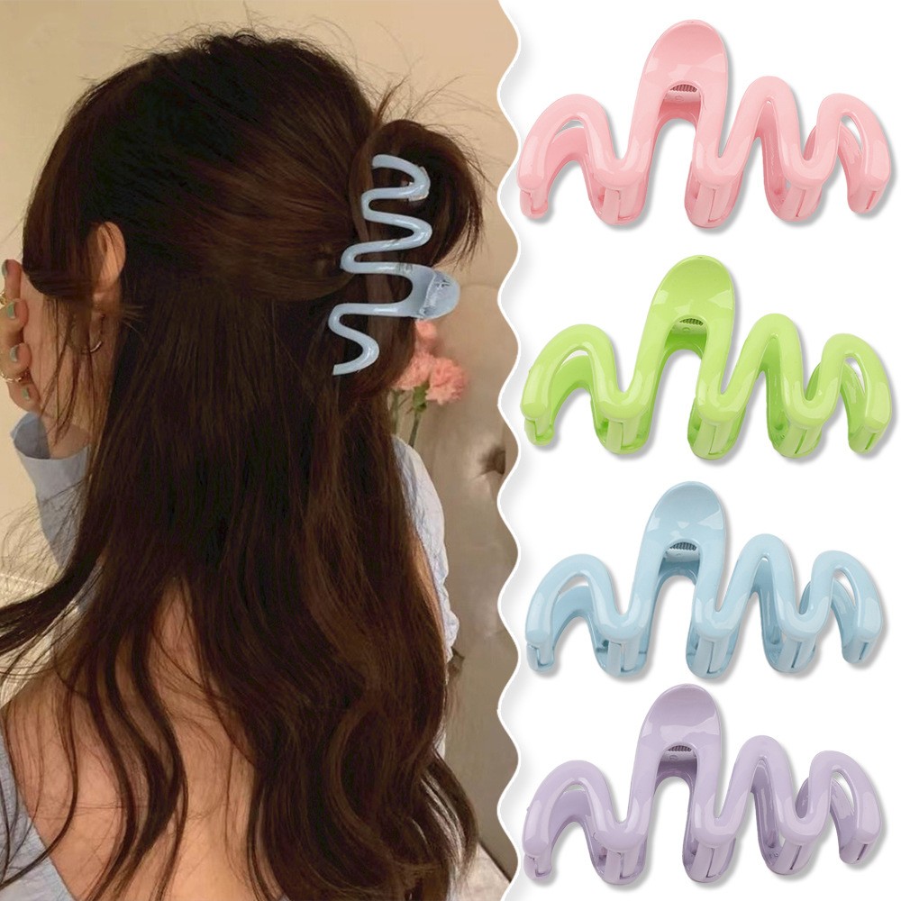 กิ๊บหนีบผมทรงเรขาคณิตสีฝ้าขนาด - Women Accessories In Wholesale บทวิจารณ์และราคา