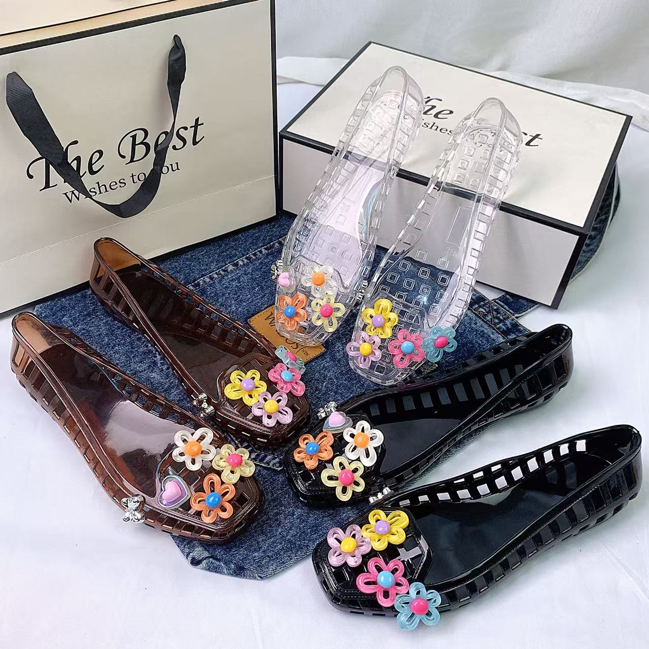 รองเท้าแฟชั่นสตรีรองเท้าเยลลี่ - Women'S Accessories For Shoes บทวิจารณ์และราคา