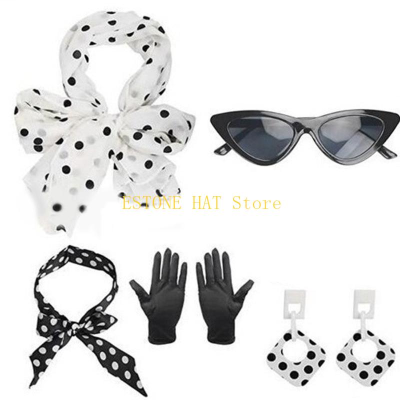 49MF 5 ชิ้นอุปกรณ์เสริม Rockab - Women'S Accessories In The 1950S บทวิจารณ์และราคา