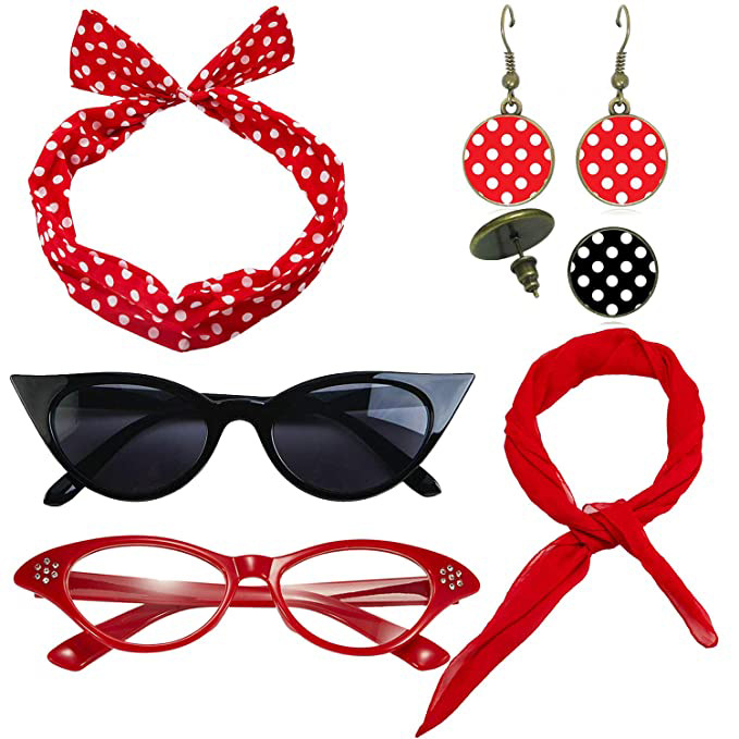 50s 80s Disco Party เครื่องแต่ - Women'S Accessories In The 1950S บทวิจารณ์และราคา