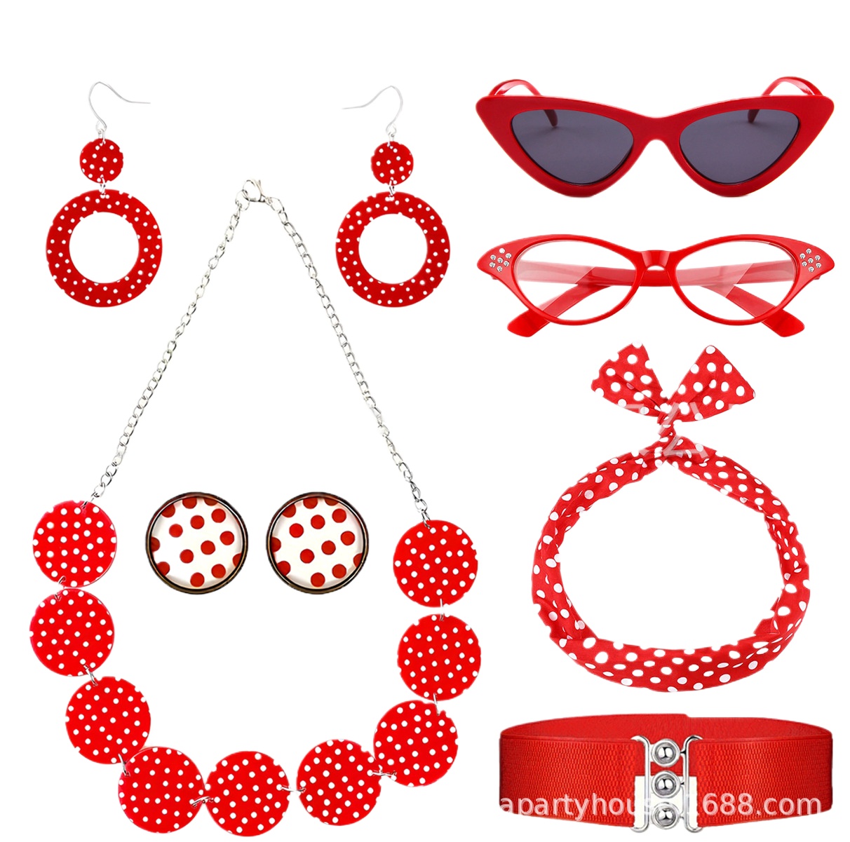 50s 80s Disco Party เครื่องแต่ - Women'S Accessories In The 1950S บทวิจารณ์และราคา