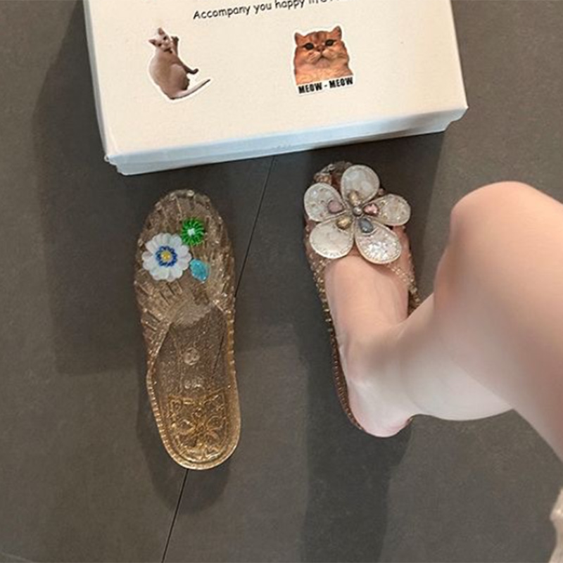 รองเท้าเจลลี่คริสตัลลายดอกไม้ส - Women'S Accessories For Shoes บทวิจารณ์และราคา