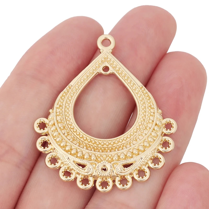 10 ชิ้น จี้ดอกไม้ชุบทองสไตล์โบ - Tassel Earrings Boho บทวิจารณ์และราคา