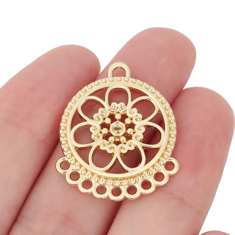 10 ชิ้น จี้ดอกไม้ชุบทองสไตล์โบ - Tassel Earrings Boho บทวิจารณ์และราคา