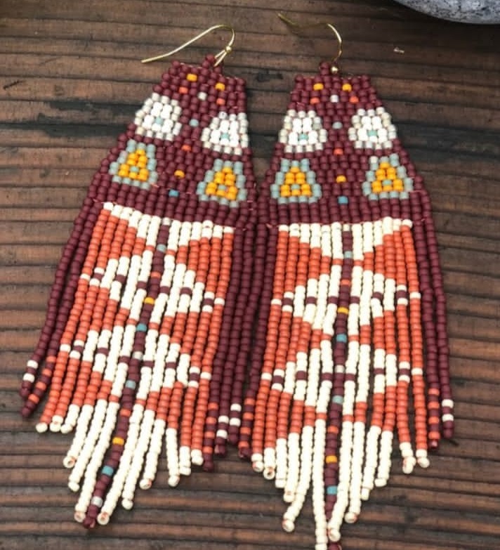 ZGMXR ต่างหูลูกปัดข้าวสาร รูปท - Tassel Earrings Boho บทวิจารณ์และราคา