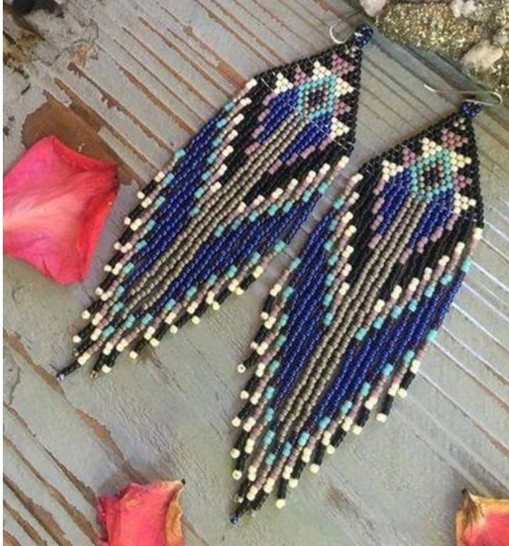 ZGMXR ต่างหูลูกปัดข้าวสาร รูปท - Tassel Earrings Boho บทวิจารณ์และราคา