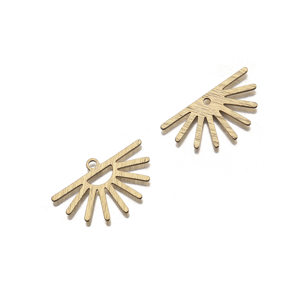 10Pcs Textured ดิบทองเหลืองครึ - Tassel Earrings Boho บทวิจารณ์และราคา
