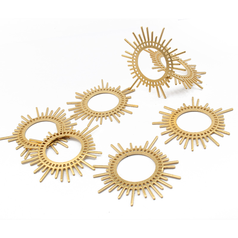 5 ชิ้น/ล็อตทองเหลืองดิบ Sun Bu - Tassel Earrings Boho บทวิจารณ์และราคา