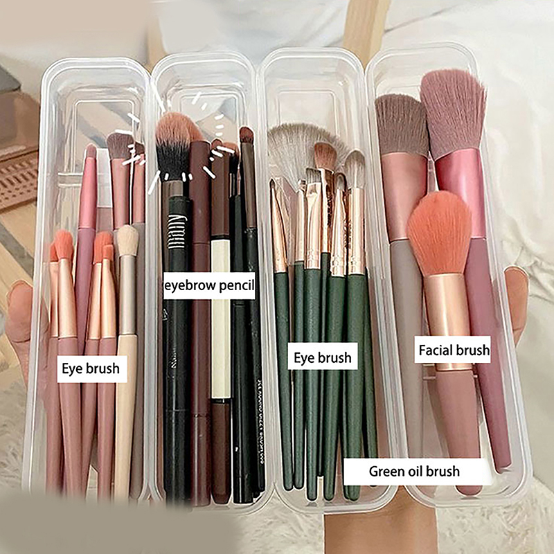 แปรงแต่งหน้าโปร่งใสพร้อมฝาครอบ - Women Accessories Box บทวิจารณ์และราคา