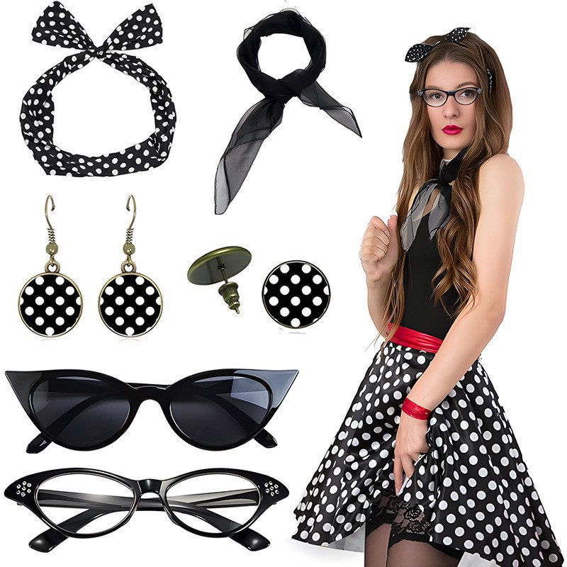 คาร์นิวัล 1950S ปาร์ตี้ลายจุดช - Women'S Accessories In The 1950S บทวิจารณ์และราคา