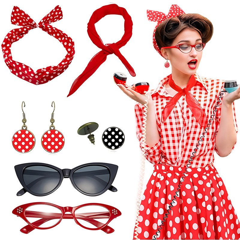คาร์นิวัล 1950S ปาร์ตี้ลายจุดช - Women'S Accessories In The 1950S บทวิจารณ์และราคา
