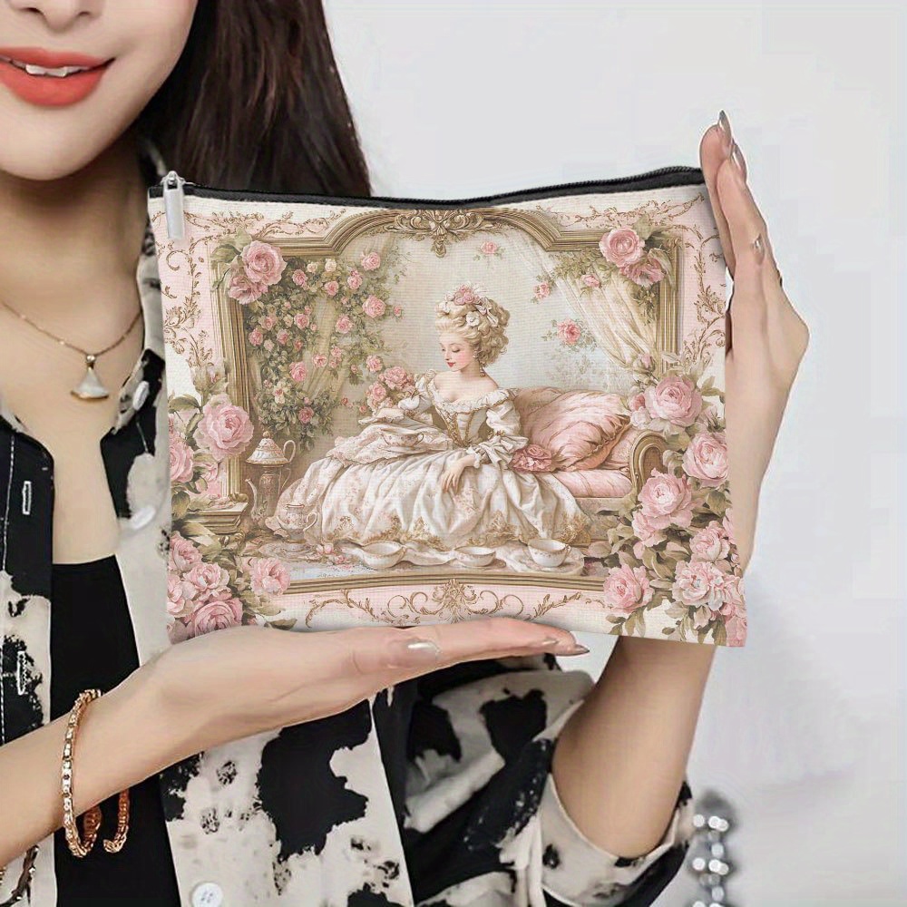 กระเป๋าแต่งหน้าลายดอกไม้โรโคโค - Women Accessories Box บทวิจารณ์และราคา