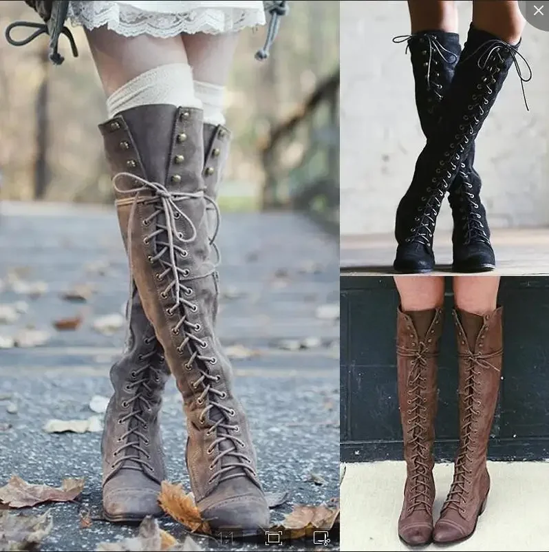 Medieval Costume Knight Boots  - Women'S Accessories For Shoes บทวิจารณ์และราคา