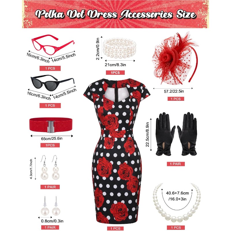 ชุดเดรสสไตล์เรโทรยุค 1950 สำหร - Women'S Accessories In The 1950S บทวิจารณ์และราคา