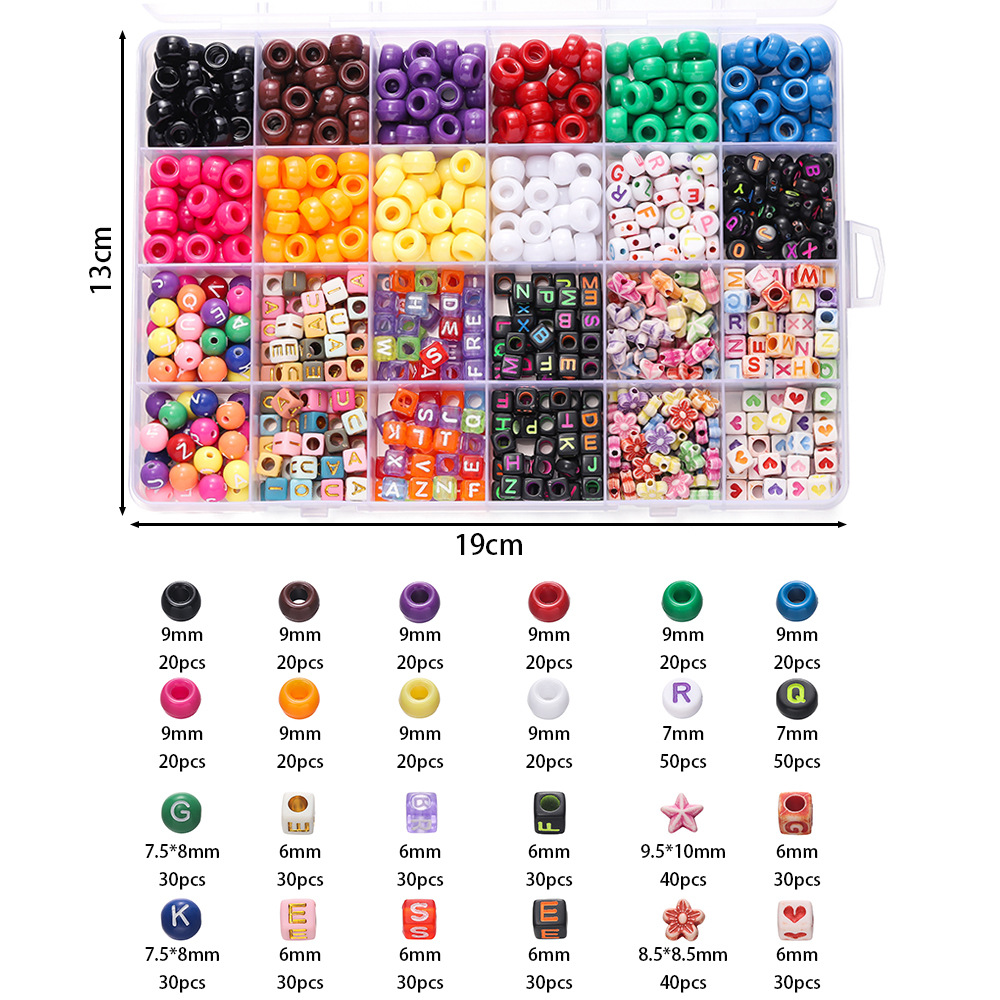 ลูกปัดอะคริลิคหลากสี 1 กล่อง ล - Women Accessories Box บทวิจารณ์และราคา