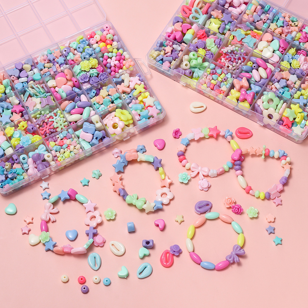 ลูกปัดอะคริลิคหลากสี 1 กล่อง ล - Women Accessories Box บทวิจารณ์และราคา